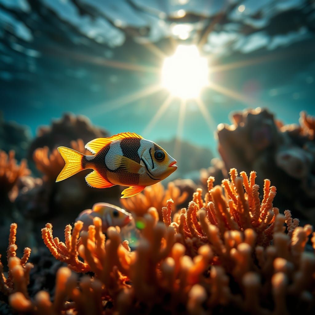 Morning in the reef.  by @NSArt
