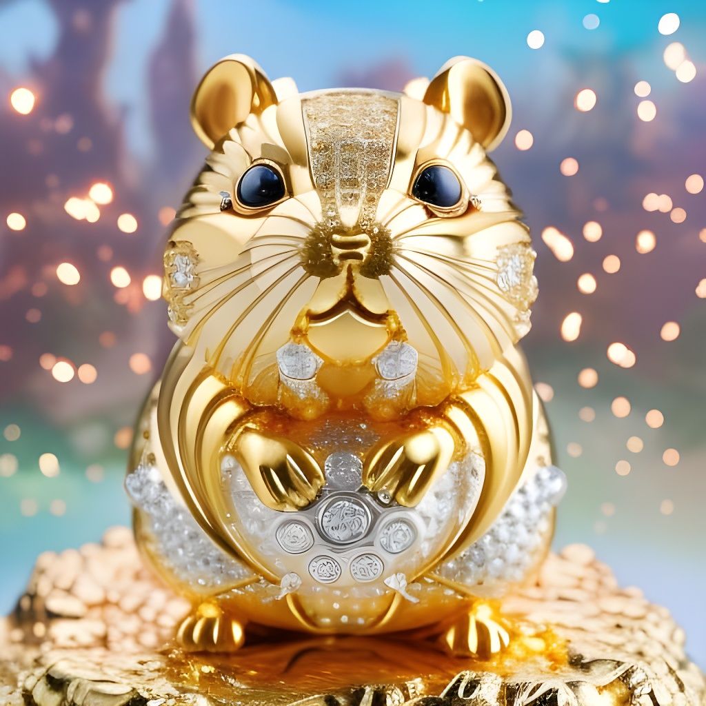 Precious Cutie: golden and platinum hamster