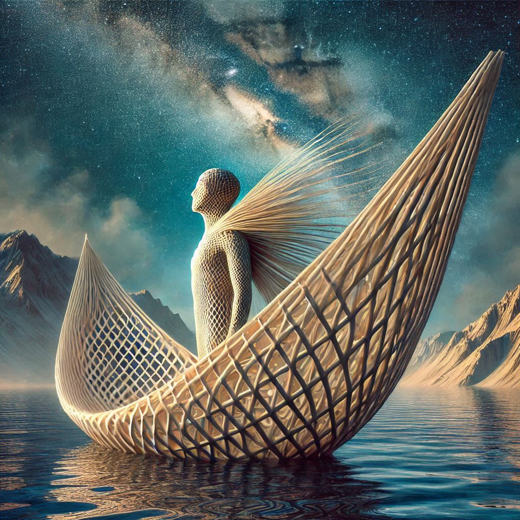 it barely enters the water.