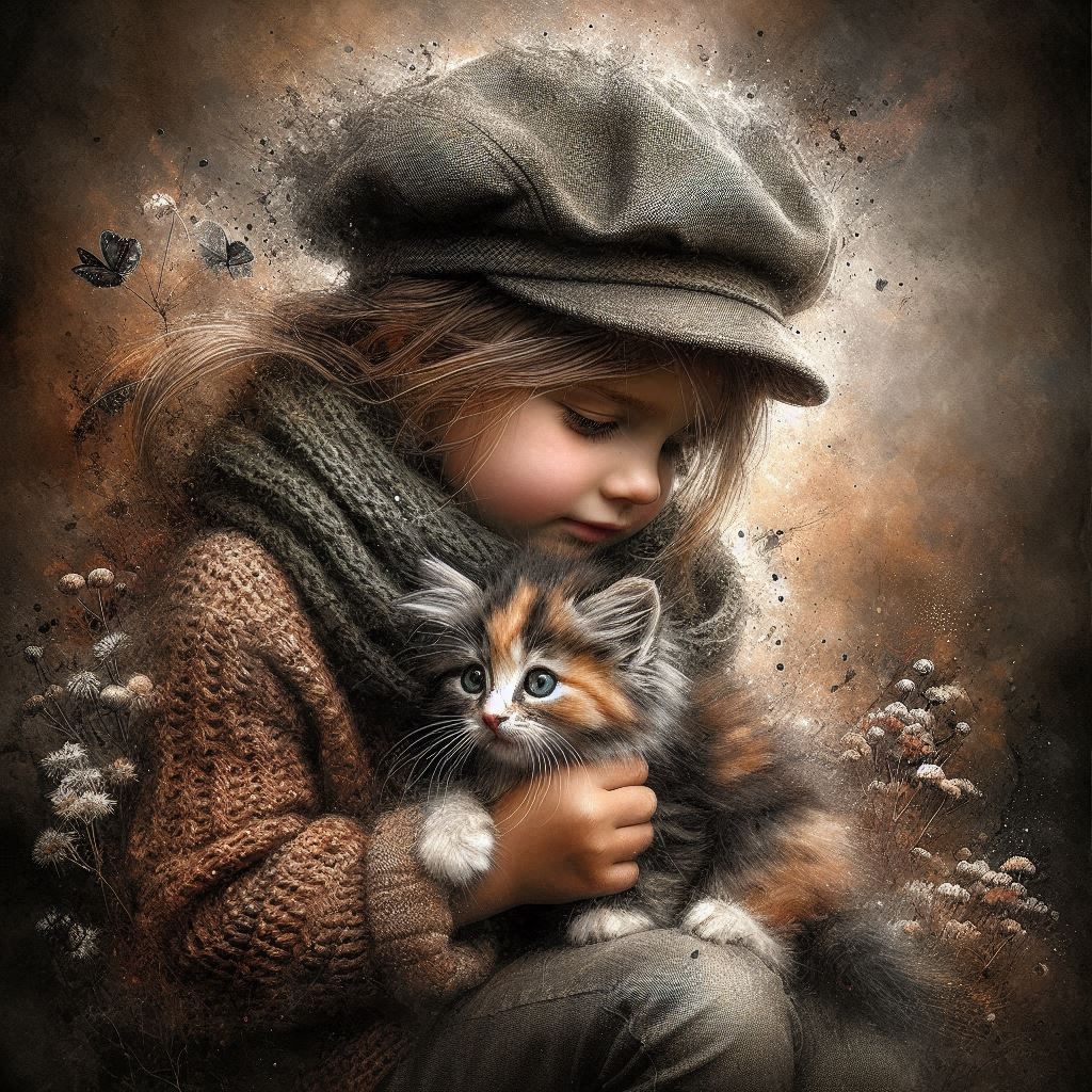 With My Little Fluffy Kitten 🙏🙏😸