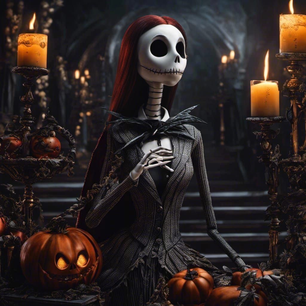 Jacqueline Skellington - AI Generated Artwork - NightCafe Creator