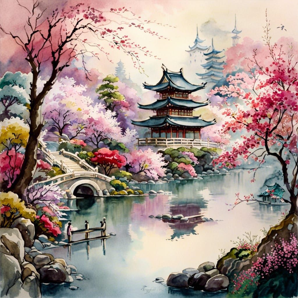 Watercolor Art  by @SEA_HAG