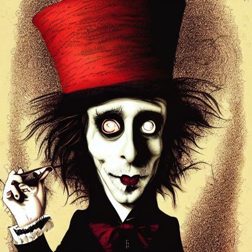 the madhatter, by tim burton