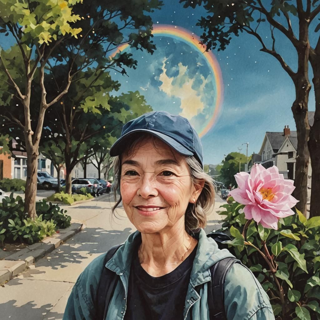 Cyberpunk Lion Roars in Neon Cityscape