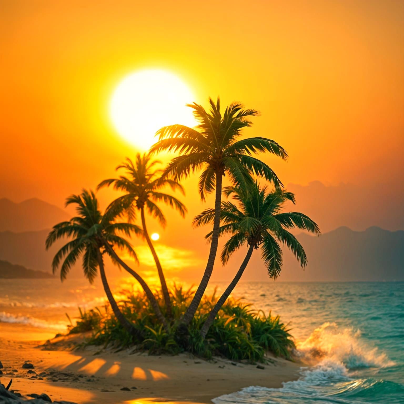 Palm Trees Sunset