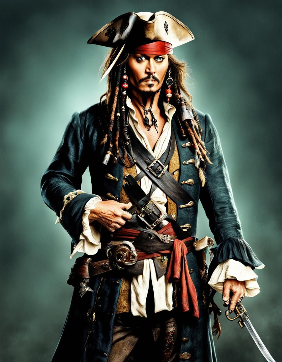 Johnny Depp from pirate's of the Caribbean   by @Pirate Queen Jo 