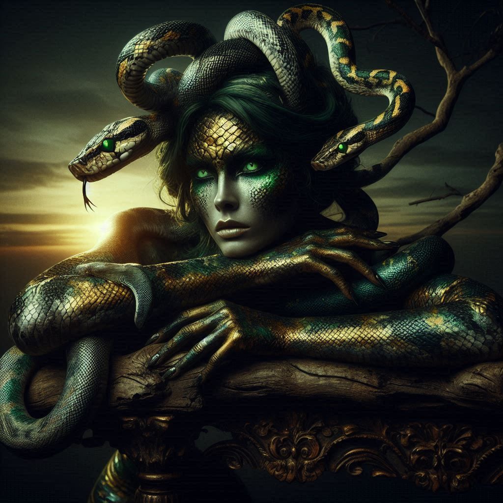 The snake lady