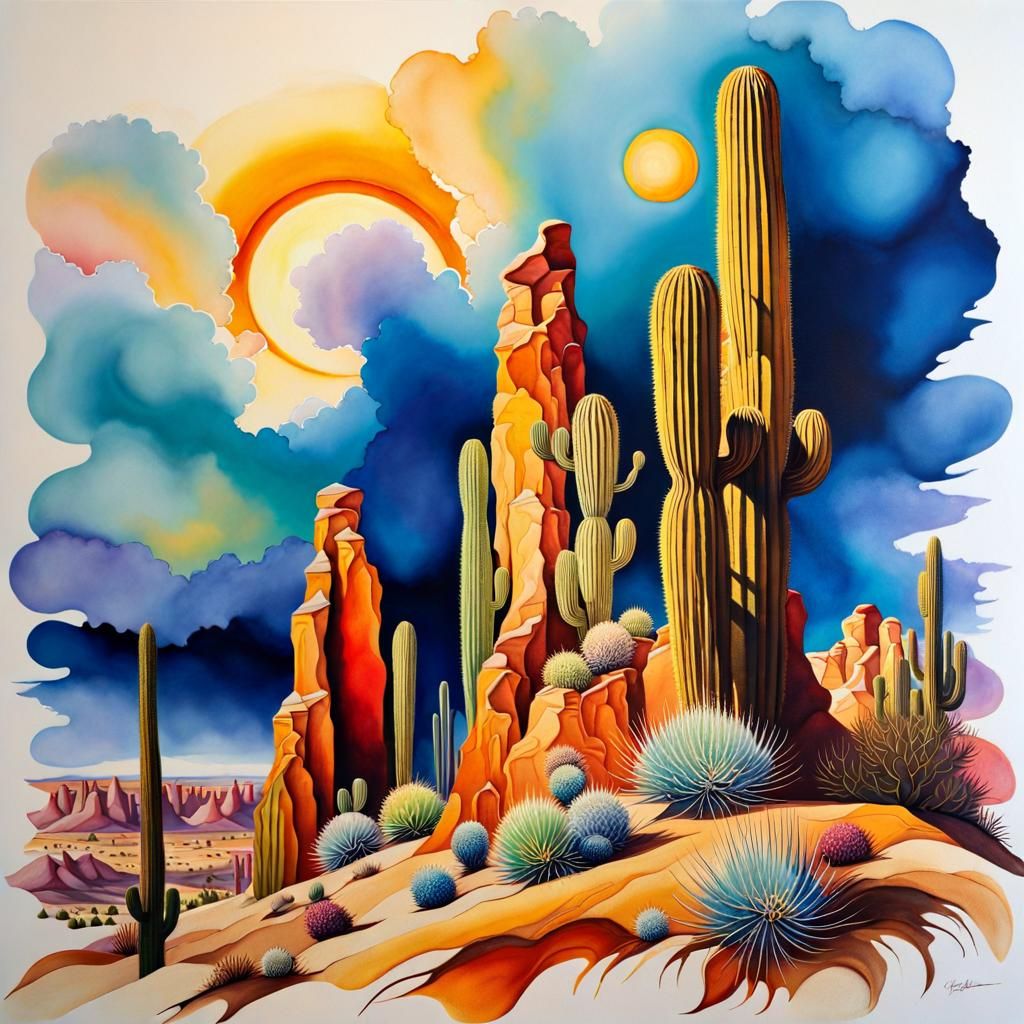 Les cactus  by @Raphaelle