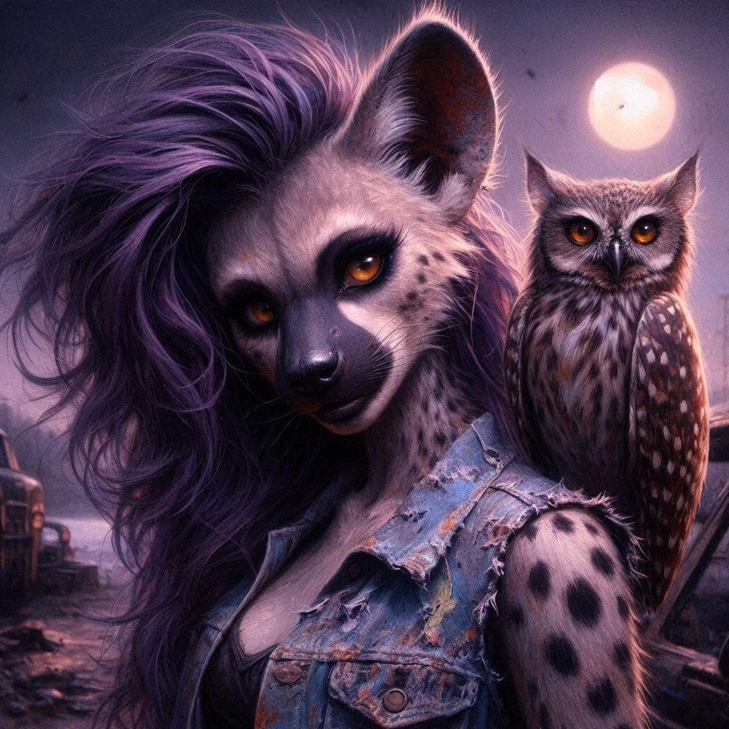 Hyena and Owl