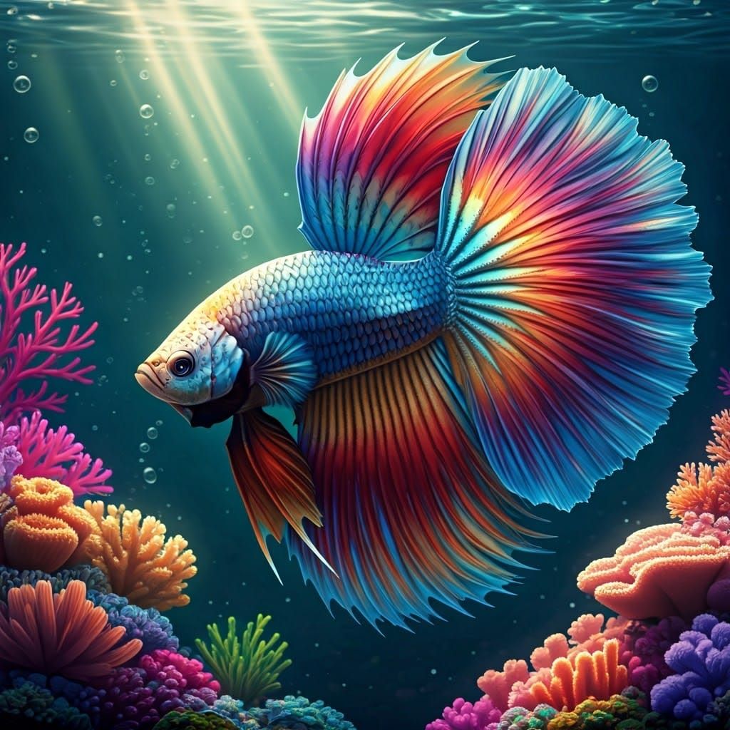Betta Fish  by @Frederick