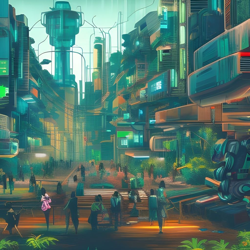 Future city - AI Generated Artwork - NightCafe Creator