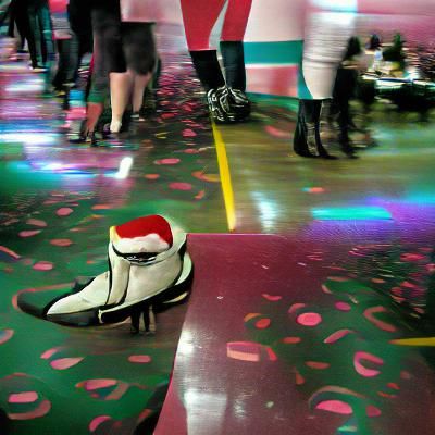 Duran Duran holiday party at the roller rink