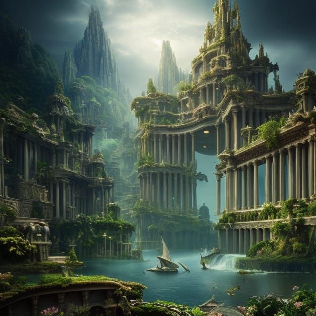 City of Atlantis - AI Generated Artwork - NightCafe Creator