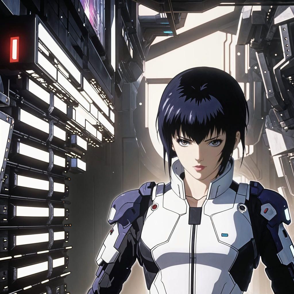 Motoko, Section-9 hallways