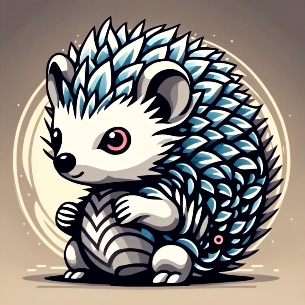 <lora:Smooth Minimal:1.0> hedgehog 