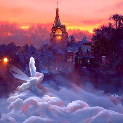 Twilight over the angel