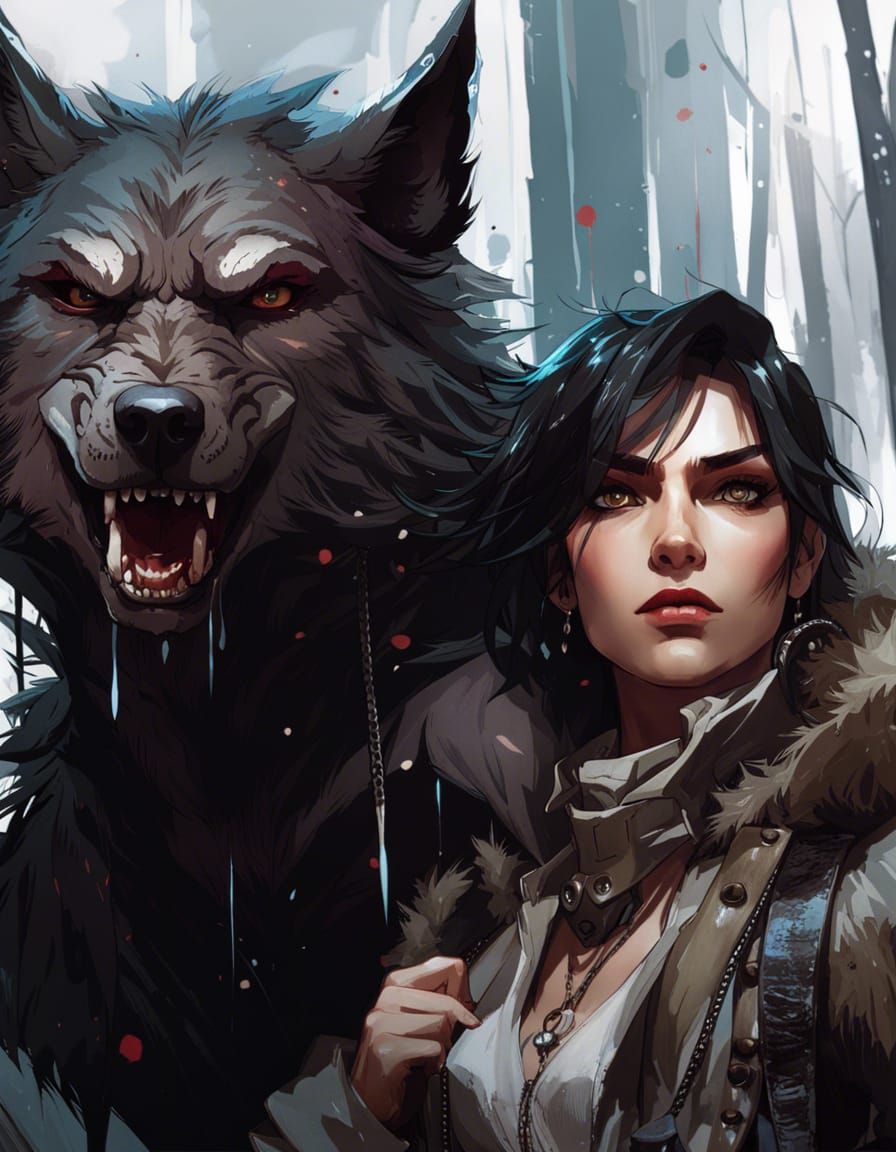 My selfies with_a_pair_of_werewolves