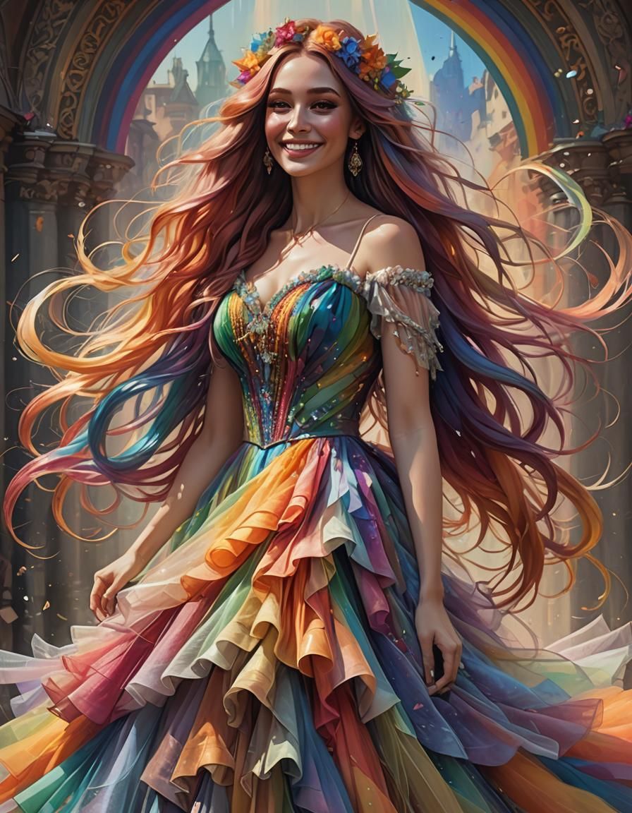 She wanted her tulle wedding dress to be something special