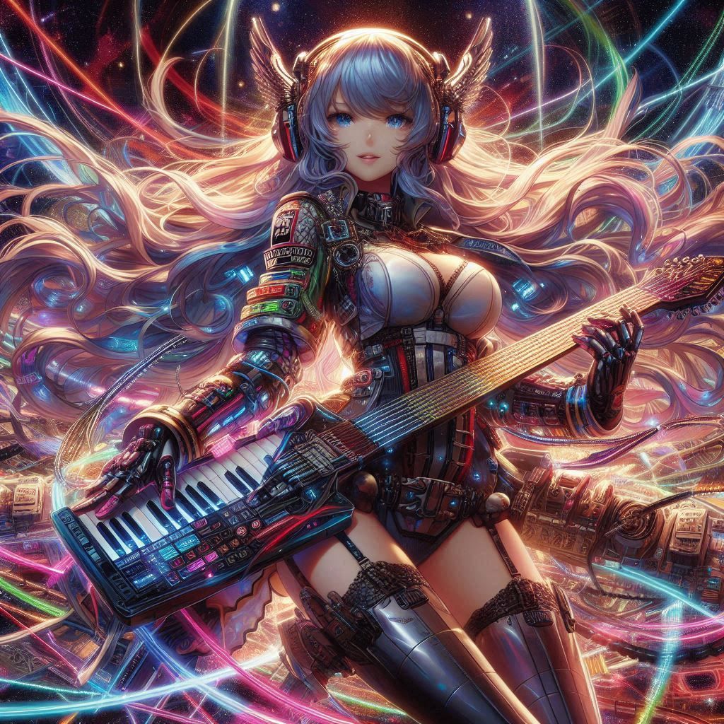 anime Beatmania IIDX artwork illustration Himmel woman, pilo...