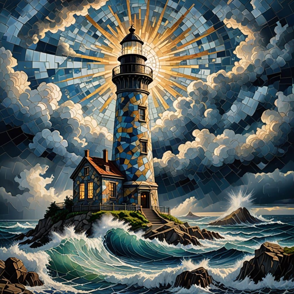 המגדלור והגלים