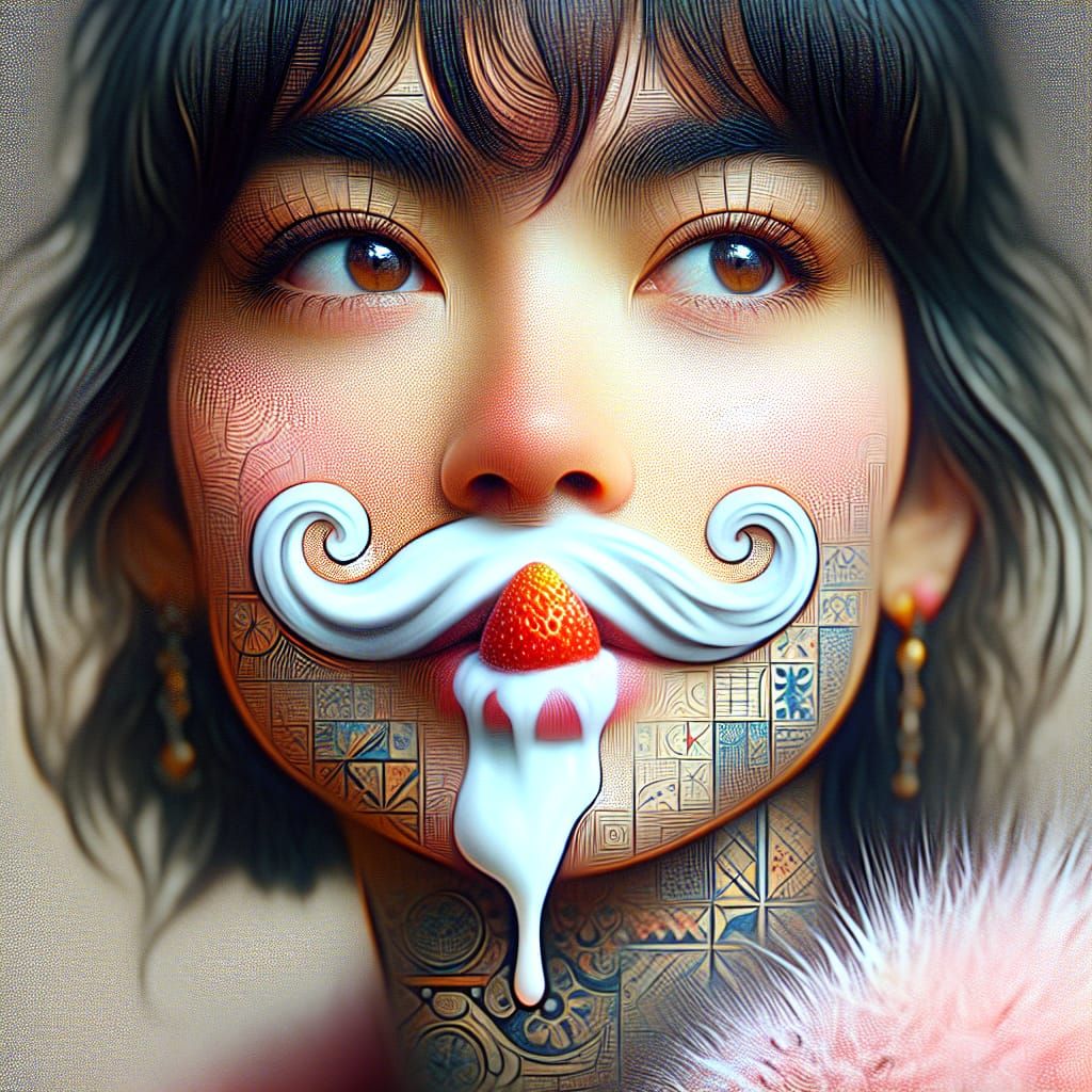 White Milk Moustache 1