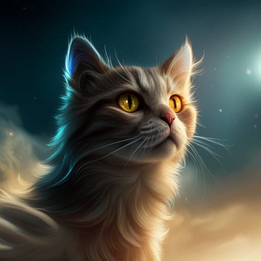 cat in space - AI Generated Artwork - NightCafe Creator