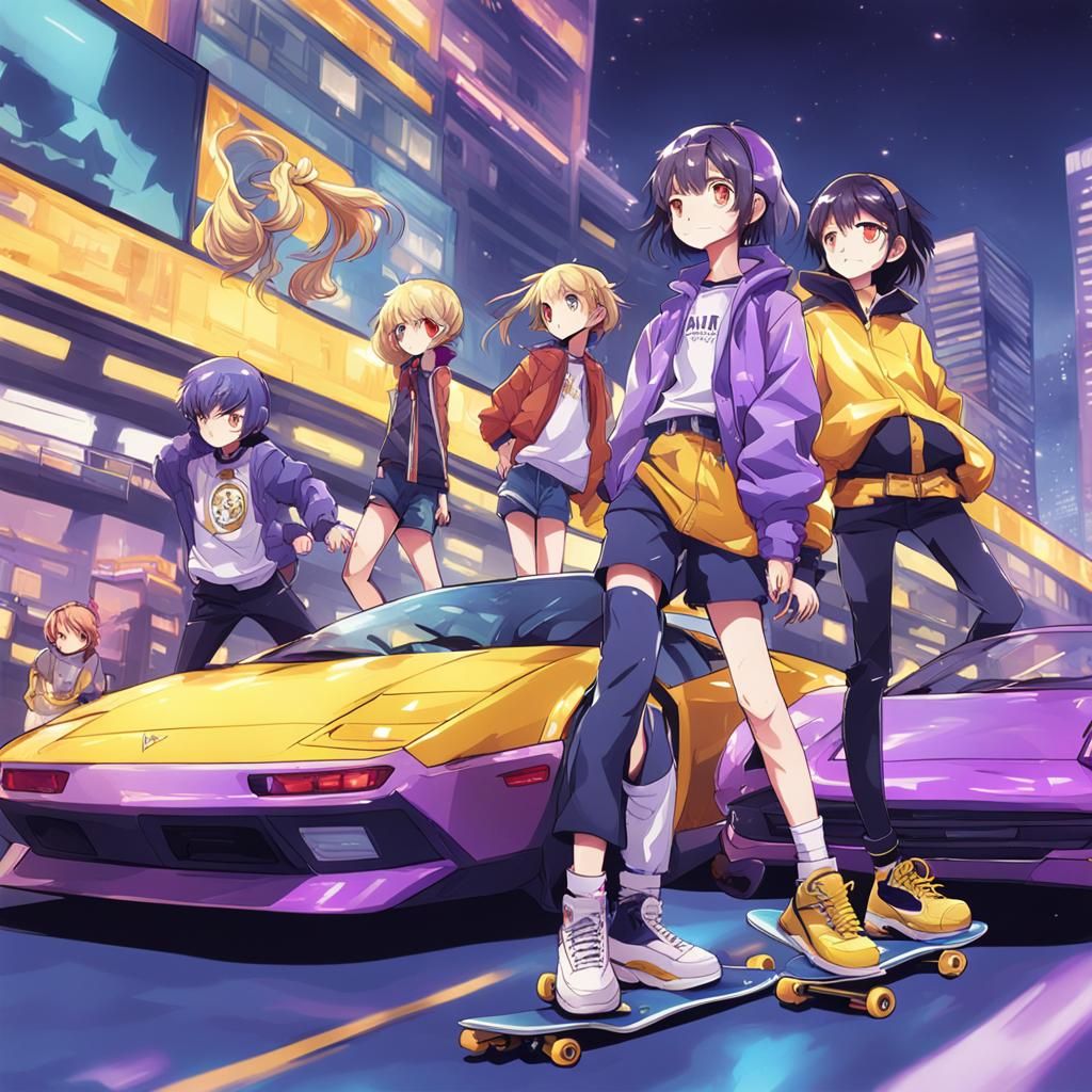 A line-up of shiny metallic cars and left to right there is ...