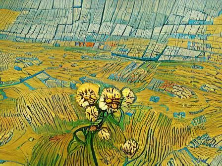fields of flowers Van Gogh