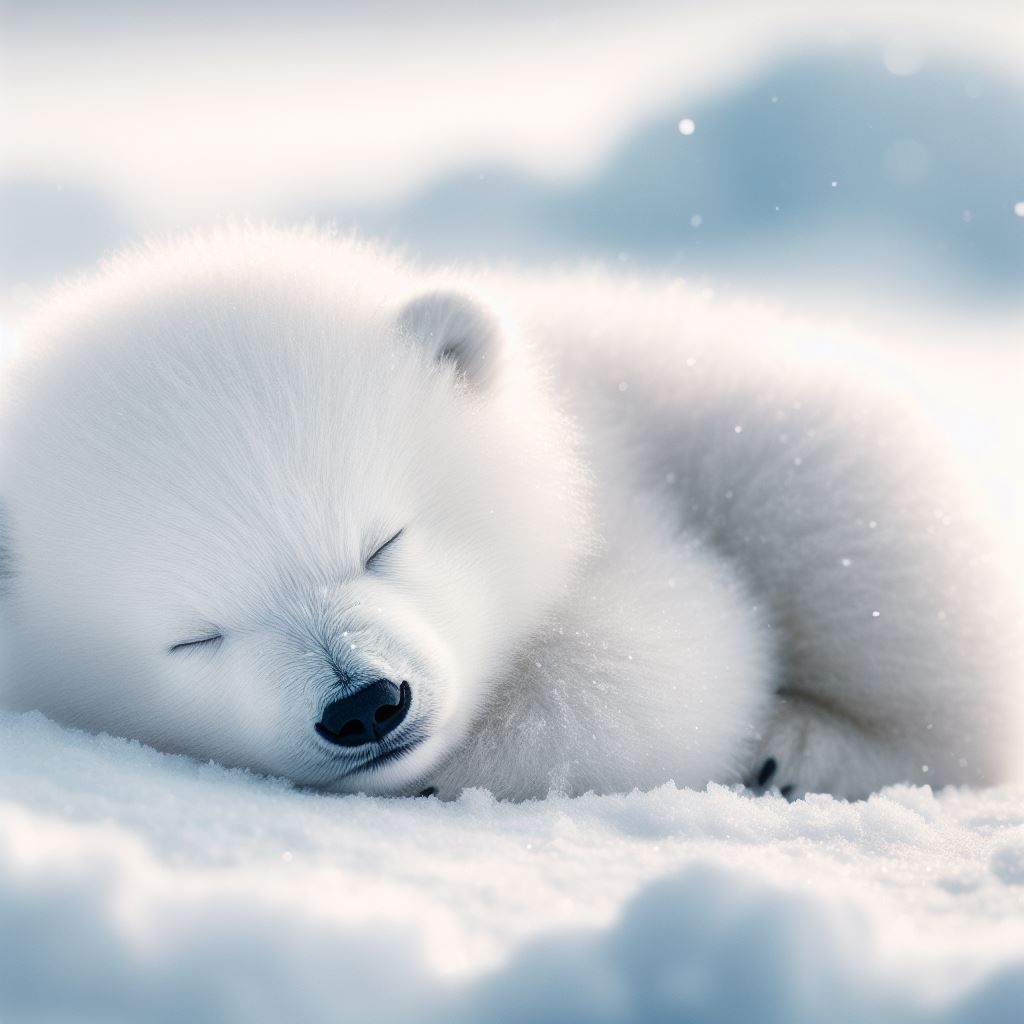 Nighty-Night... Baby Polar Bear
