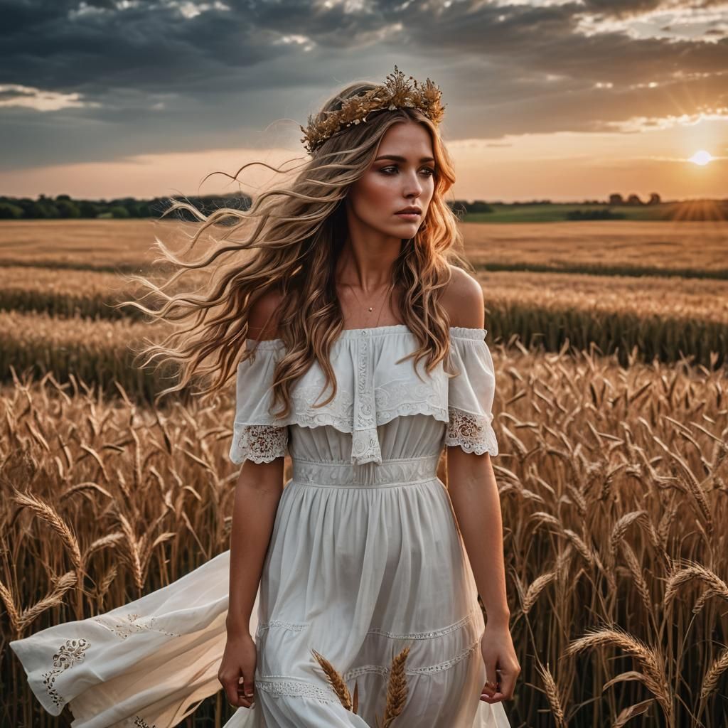 Through the field