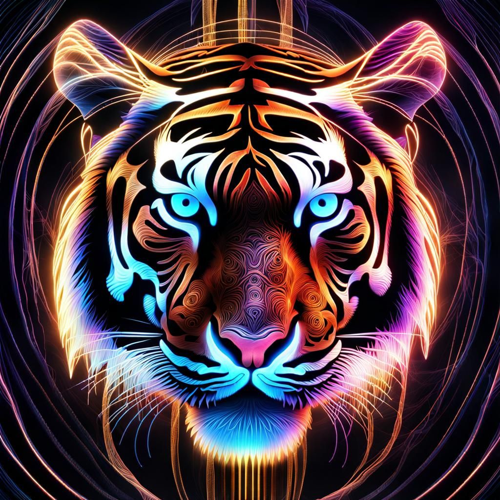 Portrait of a tiger - AI Generated Artwork - NightCafe Creator