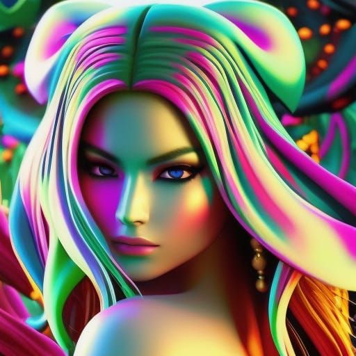 beautiful,blonde ,fantasy,pretty, face ,wavy ,long, hair - AI Generated ...