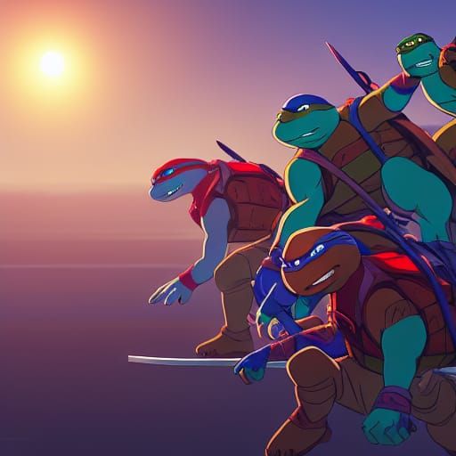 If Teenage Mutant Ninja Turtles was an Anime