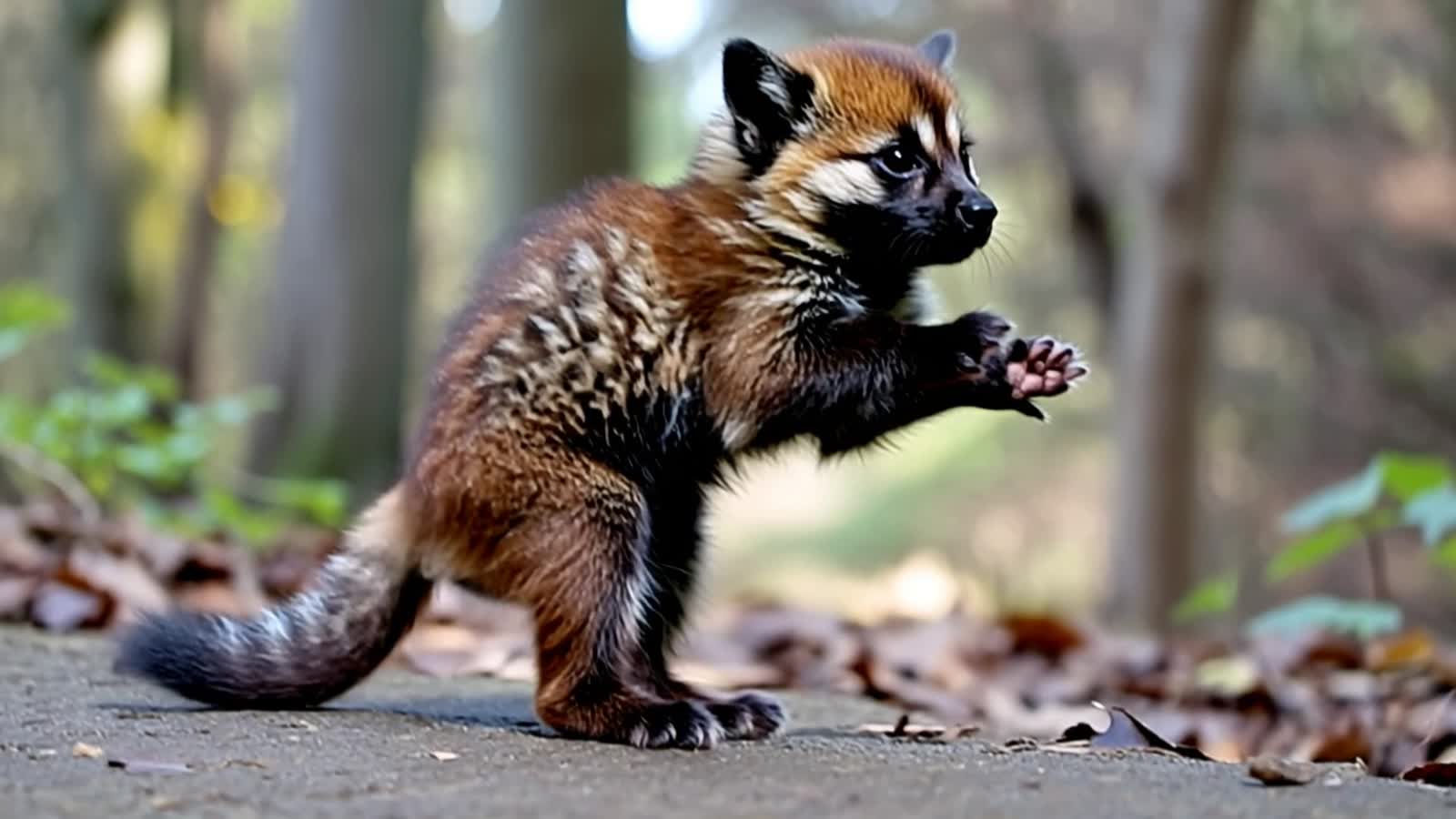 Nibby doing a curtsey