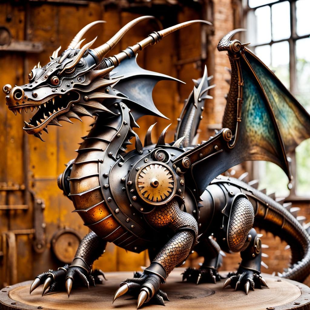 Metal dragon  by @Gsmdi