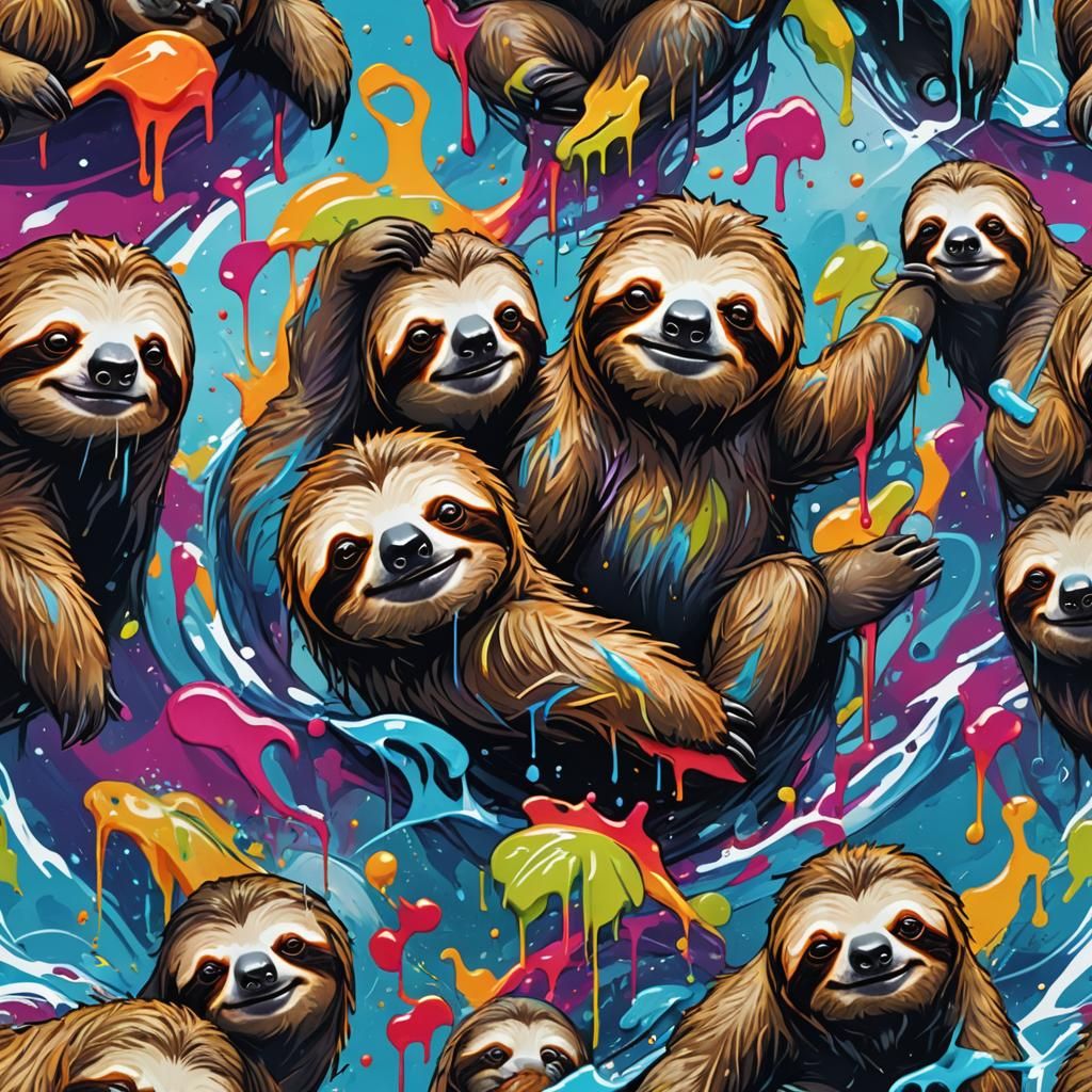 Cute sloth in the sea

  by @undefined