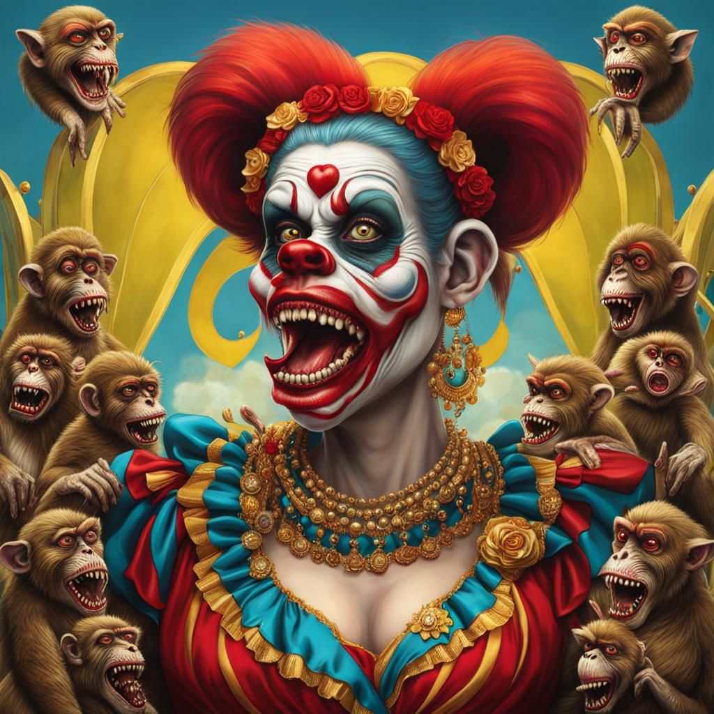 Zombie Monkey Monster Clown