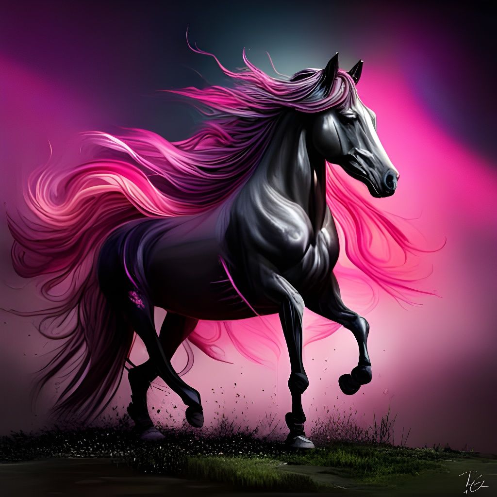 Black and pink