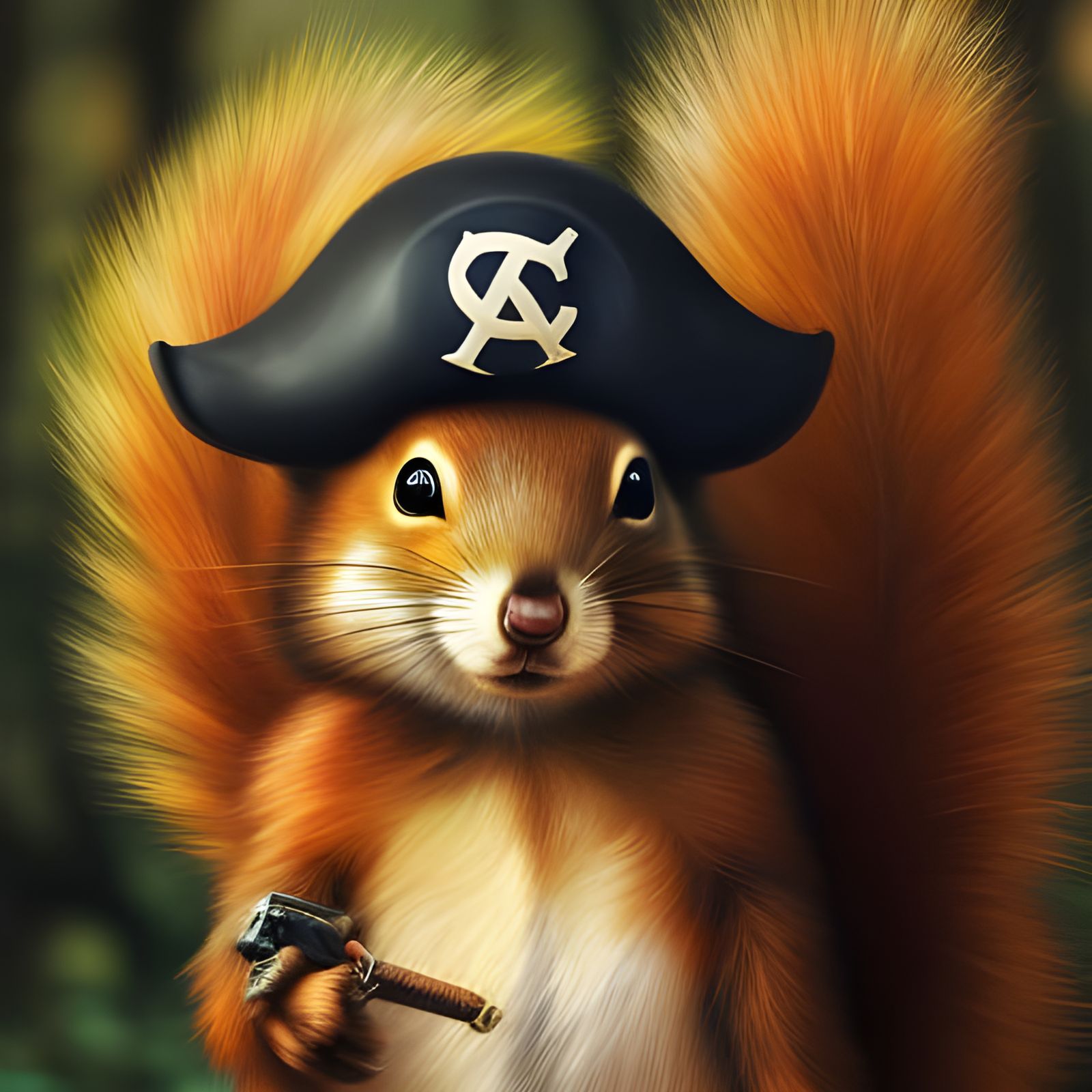 The Pirate Squirrel v28 - AI Generated Artwork - NightCafe Creator