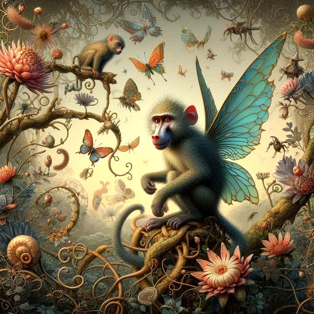 Baboons have faeries too 🧚🏻‍♂️ 02