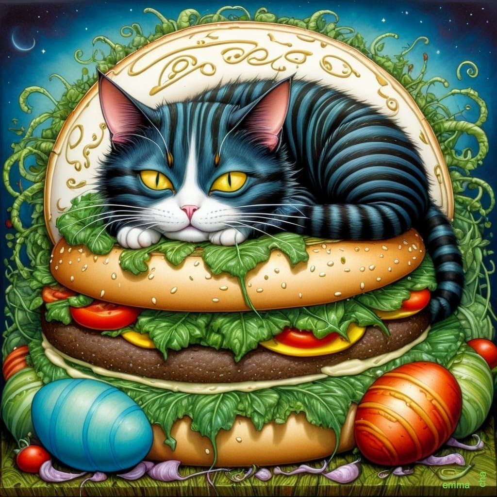 The Magic Purr-Burger Moon Nest