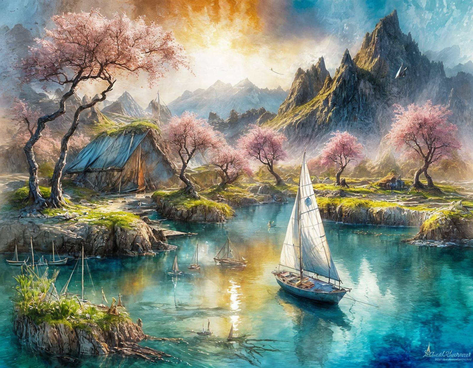 Mini lagoon   by @1cheesepuff