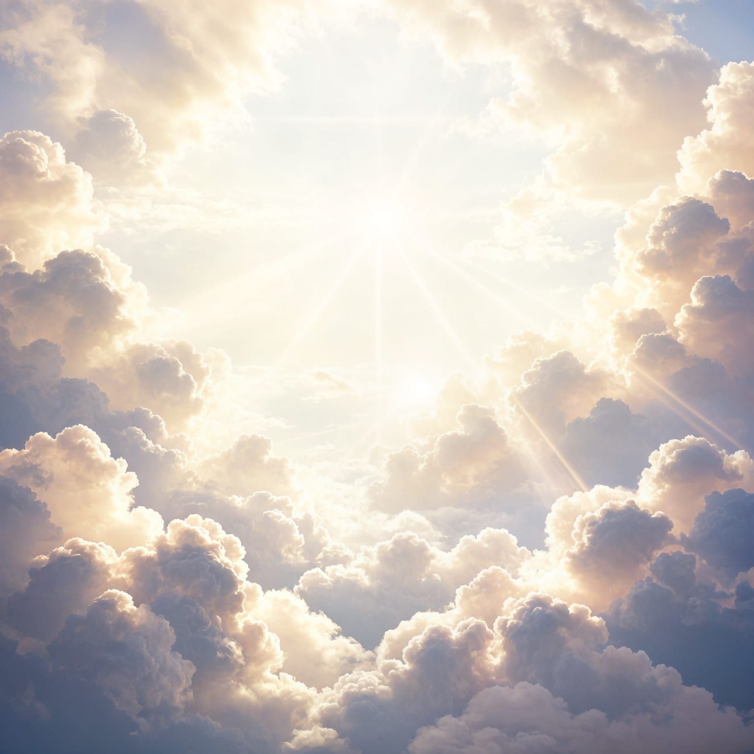 Ethereal Paradise in Divine Heavenly Sunshine