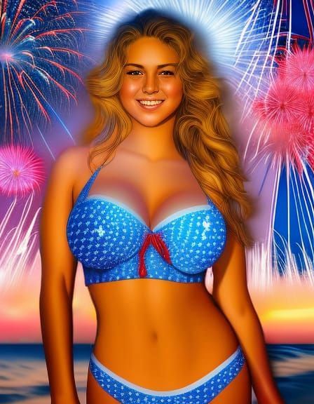 Fourth of July at the Beach