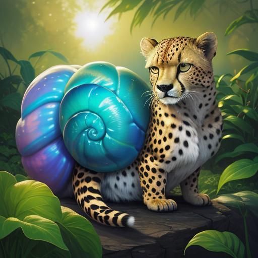 GingerSnap the Snail Cheetah