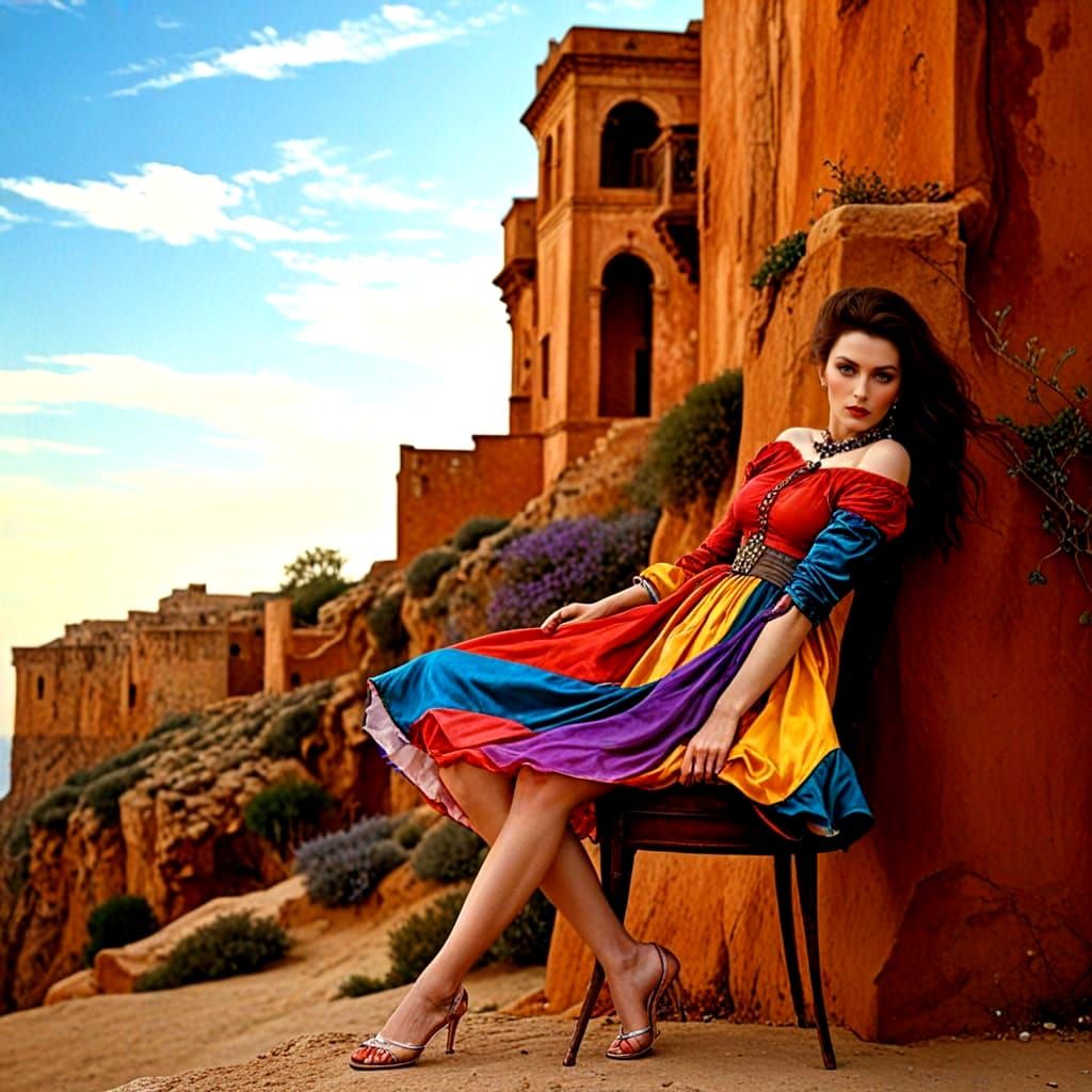 Surrealistic Portrait of a Charismatic Lady