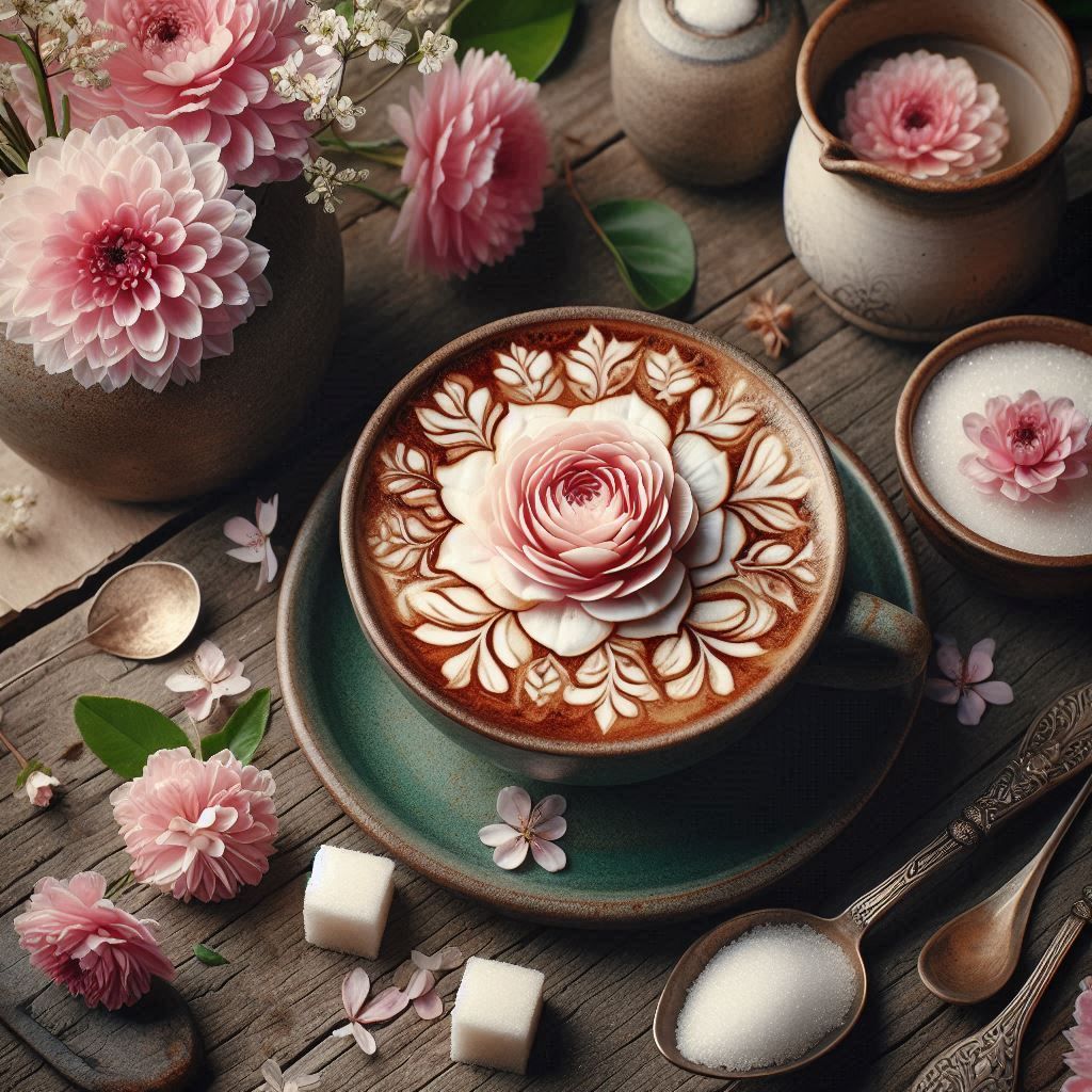 Flower Latte Art
