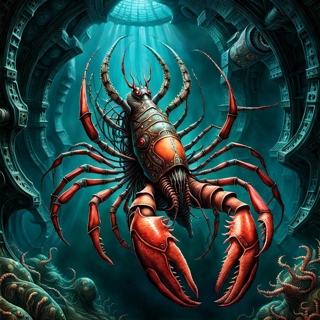 Cooked Lobster Mutation - AI Generated Artwork - NightCafe Creator