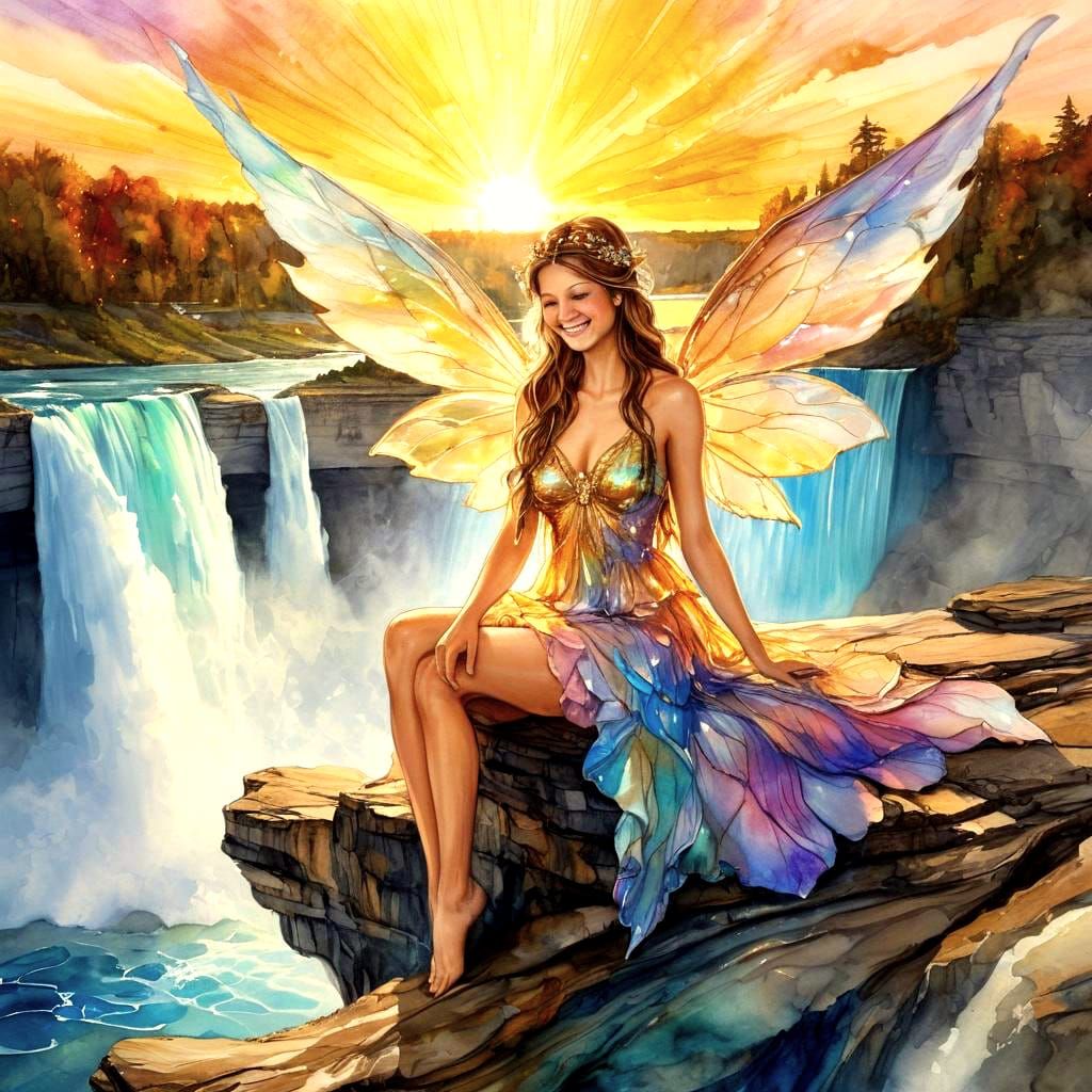 Sunrise over Niagara Falls