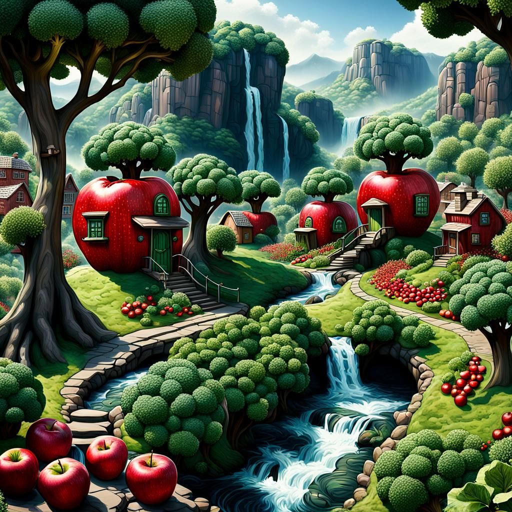 The Fantasy Land of  Brocapple  by @Znarf